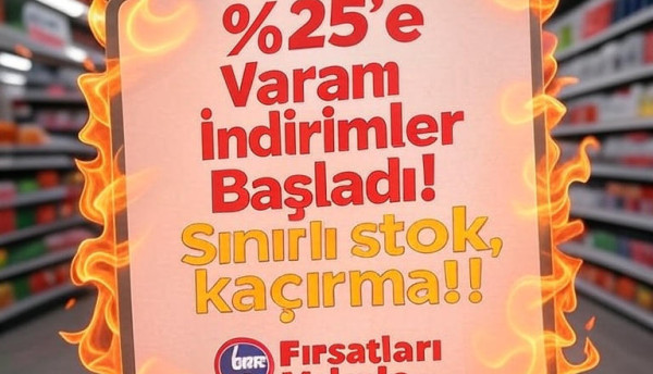 %25’e Varan İndirimler Başladı!