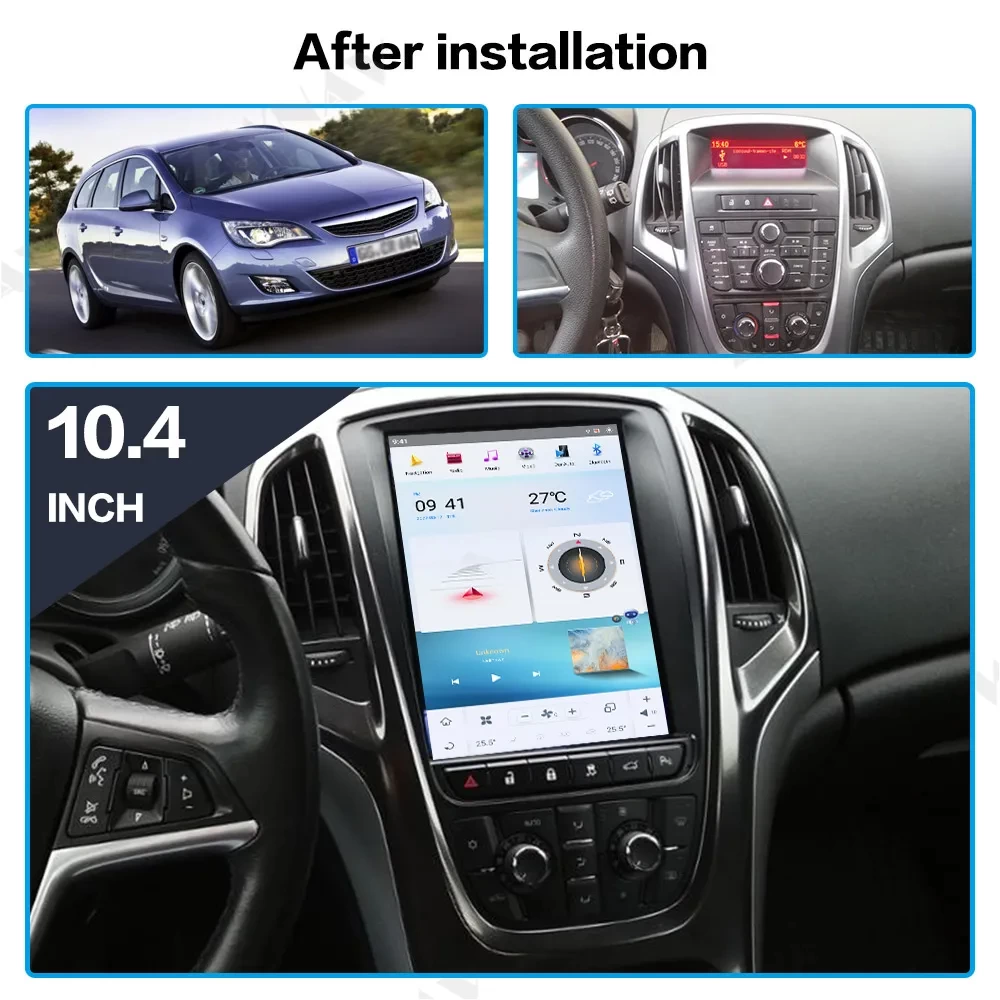 Opel / Vauxhall / Holden Astra J (2010-2013) Android 11.0 Tesla Style Dikey Multimedya Sistemi