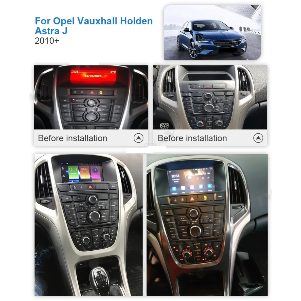 Opel / Vauxhall / Holden Astra J (2010-2013) İçin Android 13.0 Multimedya & Navigasyon Sistemi