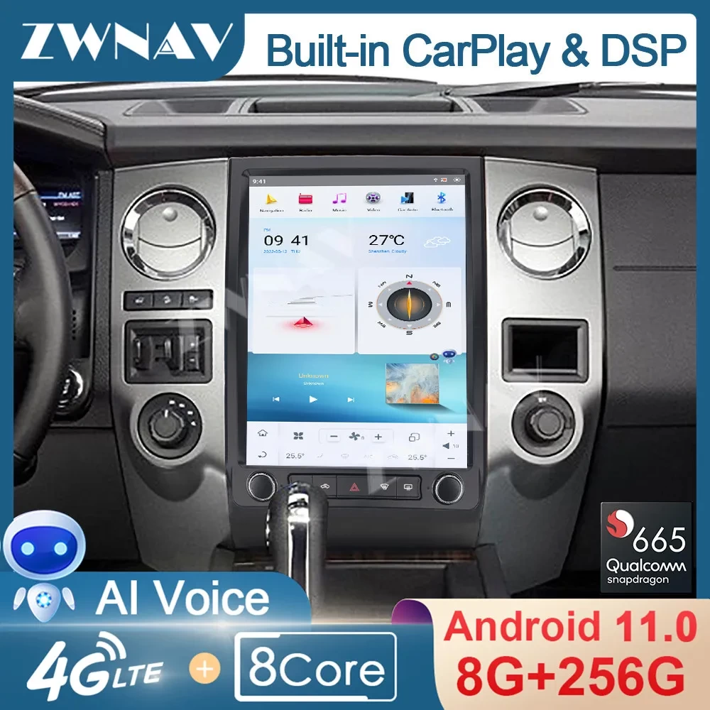 Ford Expedition / F-450 (2015-2017) 256GB ROM Tesla Tarzı Android Multimedya Sistemi