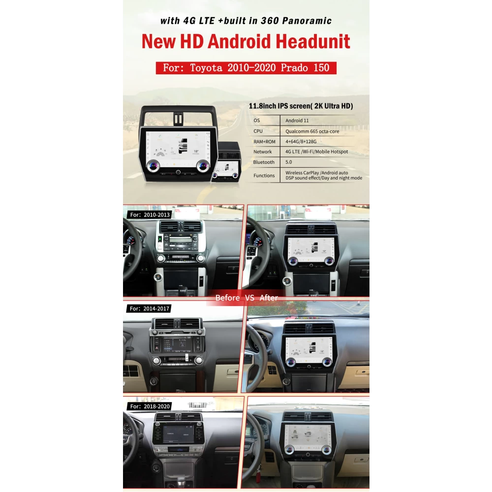 Toyota Land Cruiser Prado 150 (2010-2023) Multimedya & Navigasyon Sistemi