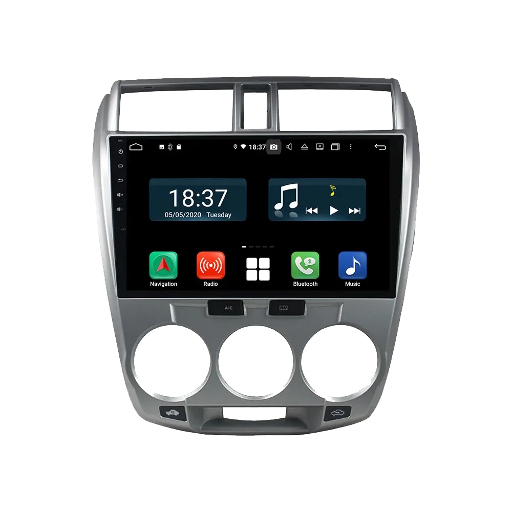 Honda City Android 14.0 Kablosuz CarPlay & Multimedya Sistemi - Gümüş