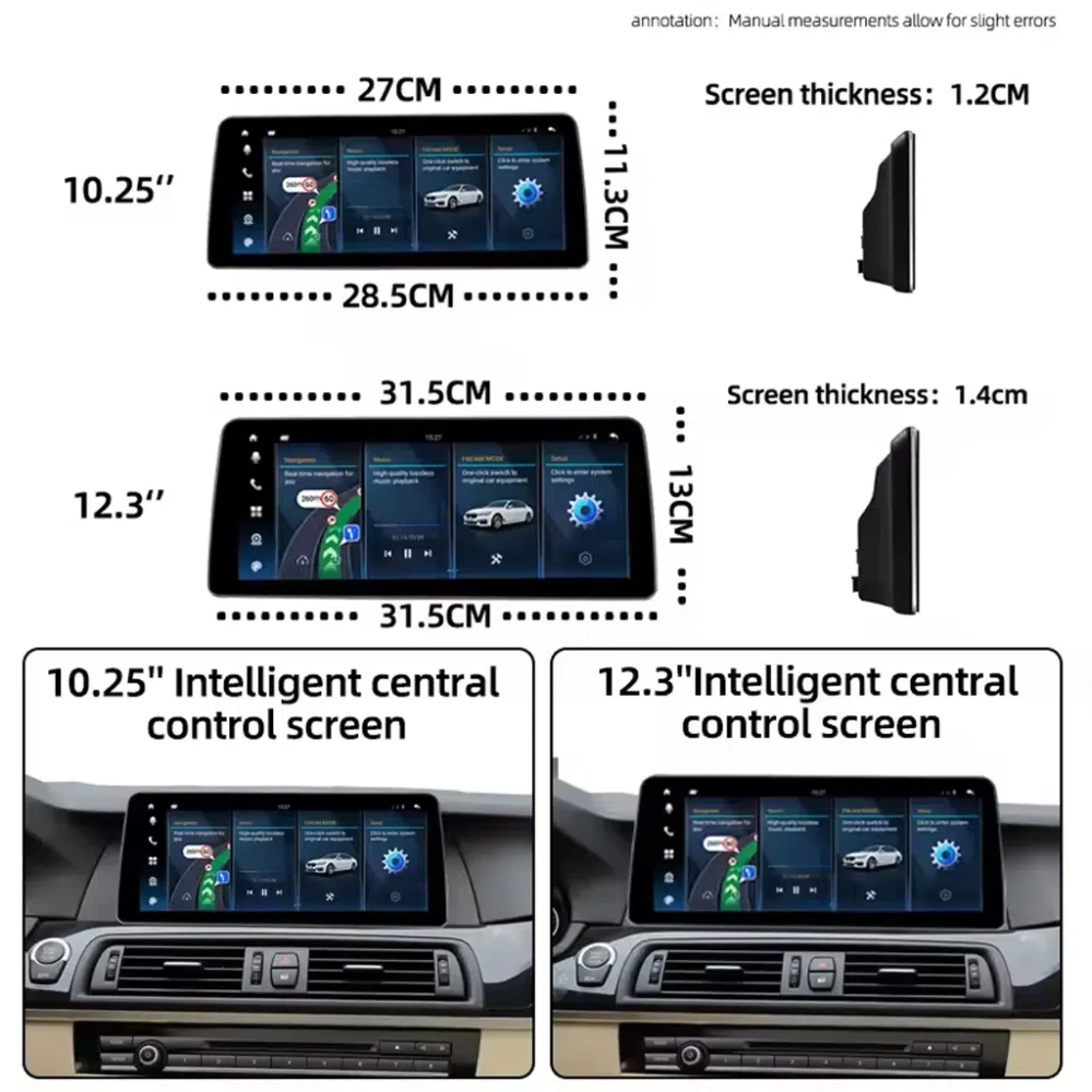 BMW E60 E90 Android Multimedya Sistemi - 10.25 / 12.3 İnç IPS Ekran (2005-2008)