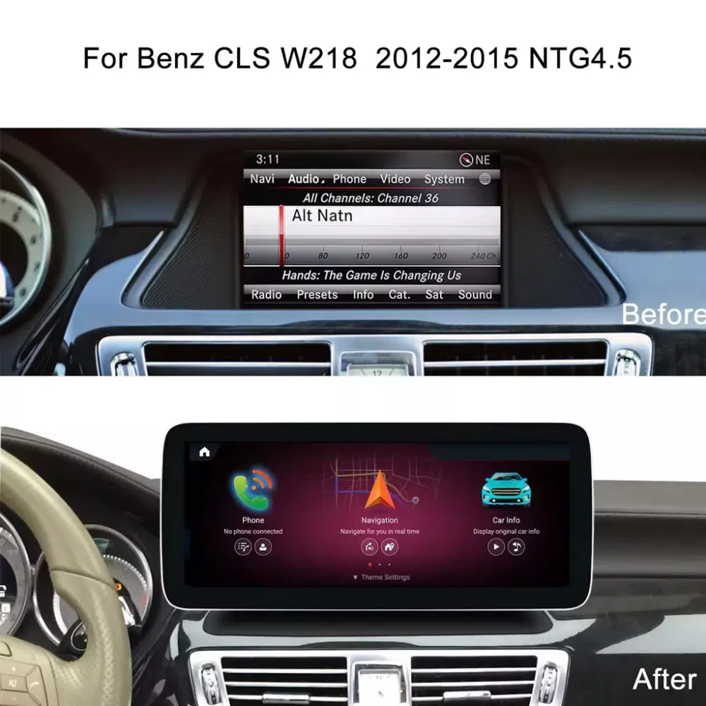 Mercedes-Benz CLS-Serisi (W218) Android Multimedya Sistemi (2011–2015)