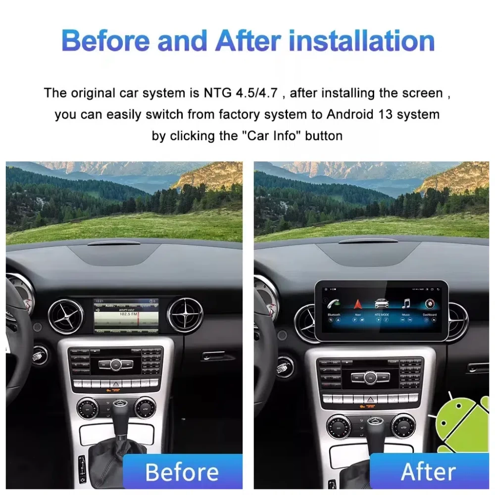 Mercedes-Benz SLK-Serisi (W171) Android Multimedya Sistemi (2008–2011)