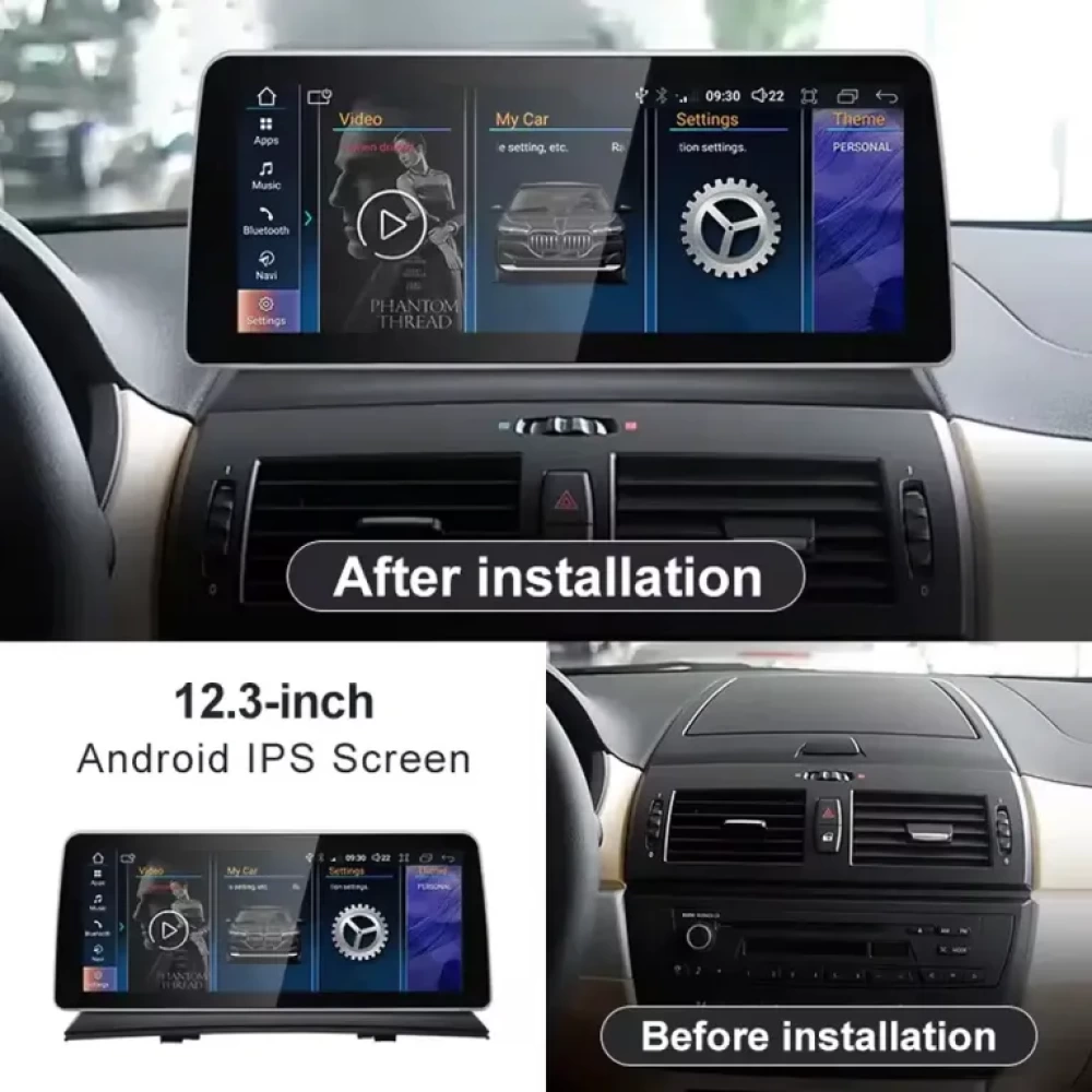 BMW X3 E83 Android Multimedya Sistemi - 10.25 İnç IPS Ekran (2006–2011)