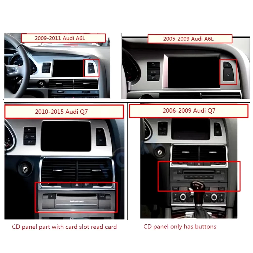 Audi Q7 Android Multimedya Sistemi - 10.25 İnç HD Ekran, 8GB RAM + 128GB Hafıza