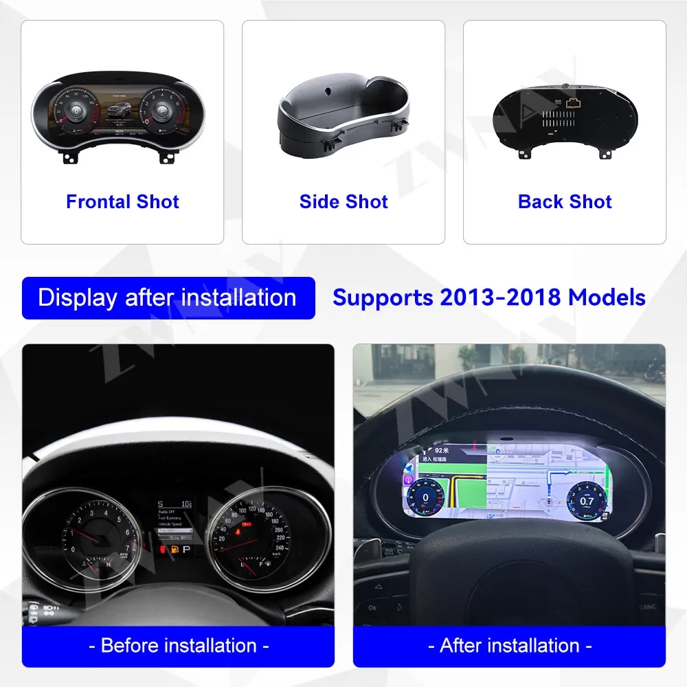 Jeep Cherokee (2014-2023) 12.3 İnç Dijital Hayalet Ekran