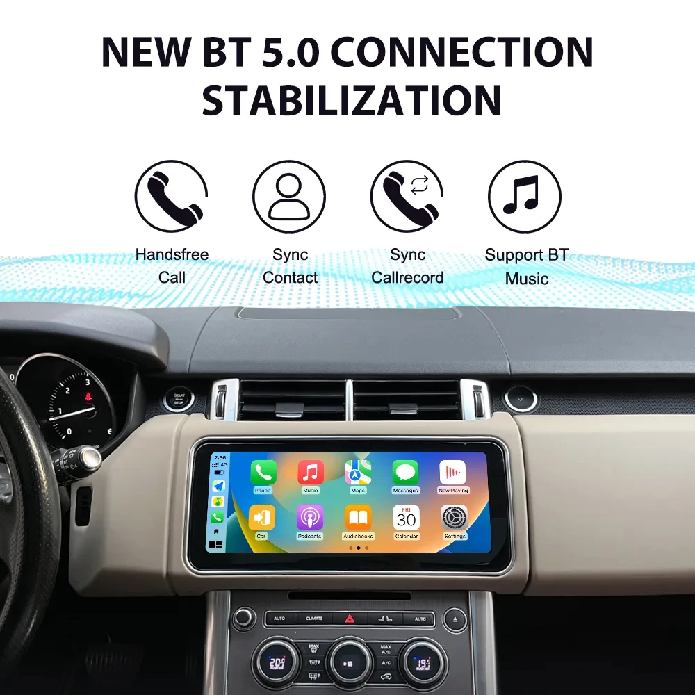 Range Rover Vogue L405 / Sport L494 (2014-2017) 12.3 inç Android 14.0 Sabit Dikey Multimedya Sistemi