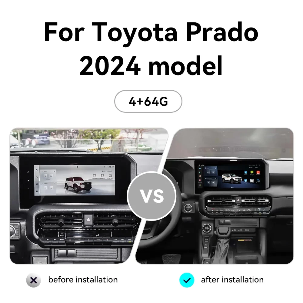 Toyota Land Cruiser Prado 250 (2023-2024) 12.3 İnç Android Multimedya Sistemi
