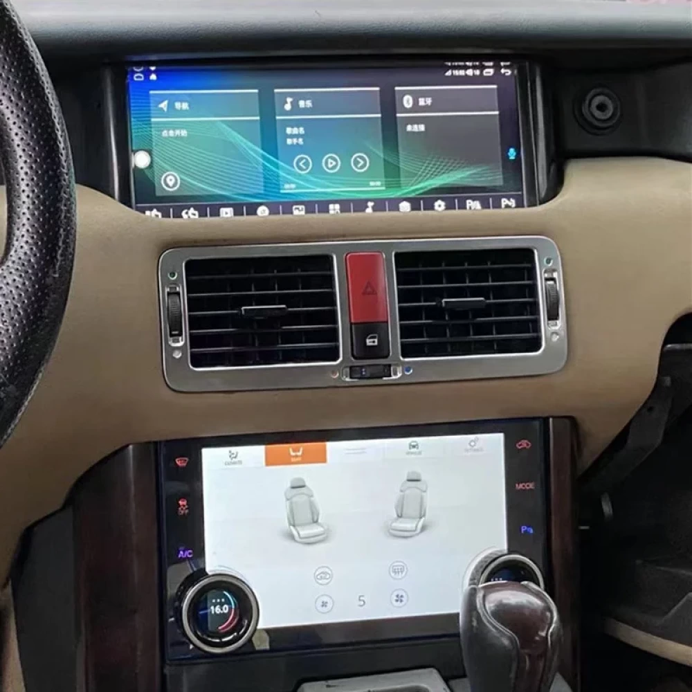 Range Rover L322 Vogue (2002-2012) İçin 10.1 inç Dijital Dokunmatik Klima Kontrol Paneli