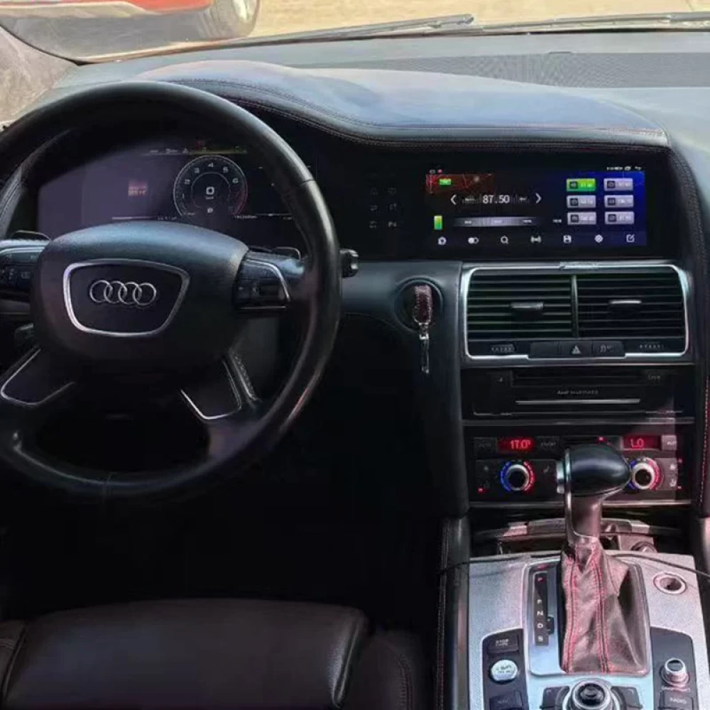 Audi Q7 (2006-2015) İçin 12.3 inç Android 13 Hayalet Ekran Gösterge Paneli & Multimedya Sistemi Dual Screen