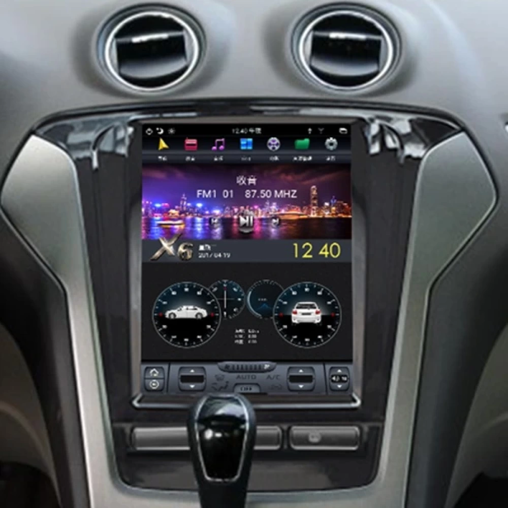 Ford Mondeo (2007-2013) Uyumlu 10.4 inç 2K Tesla Stili Android Multimedya & Navigasyon Sistemi