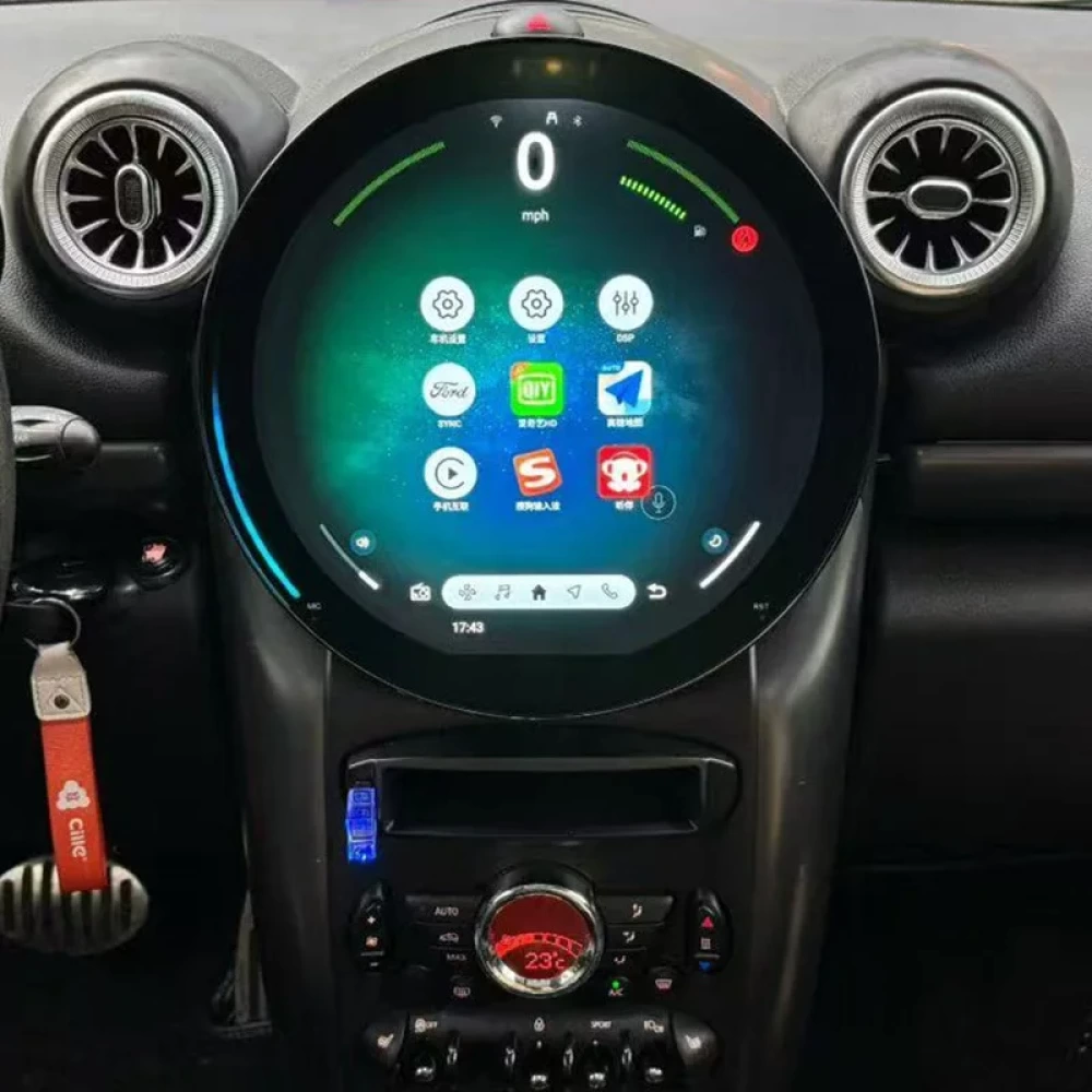 Mini Cooper R56, R60, F60 ve F54 (2007-2023) Uyumlu 11.7 inç Android 13 Multimedya & Navigasyon Sistemi