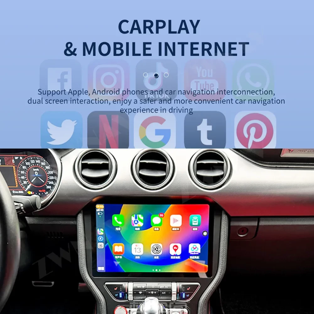 Ford Mustang GT (2015-2020) 12.8 İnç Android 13.0 Multimedya Sistemi