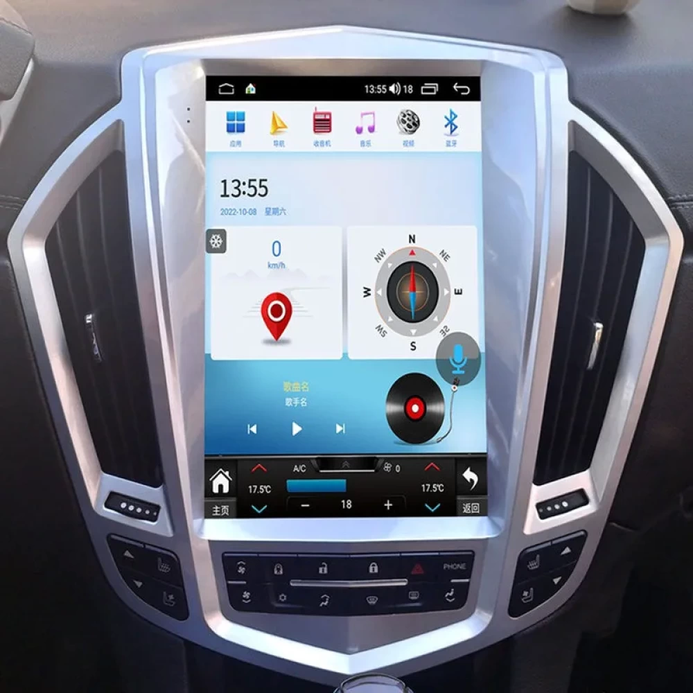 Cadillac SRX (2009-2012) Uyumlu 12.1 inç Tesla Stili Android 13 Multimedya & Navigasyon Sistemi