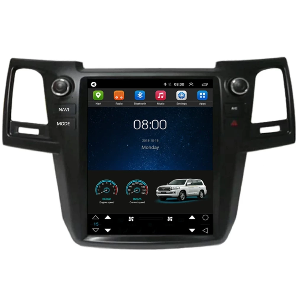 Toyota Fortuner & Hilux (2004-2015) Uyumlu 12.1 inç Tesla Stil Android Multimedya Sistemi