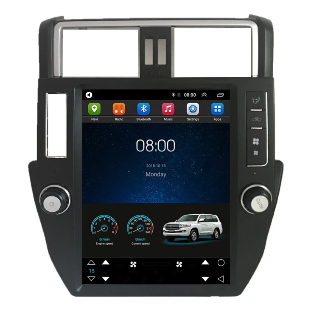 Toyota Land Cruiser Prado 150 (2010-2017) Uyumlu 12.1 inç Tesla Stil Android Multimedya Sistemi