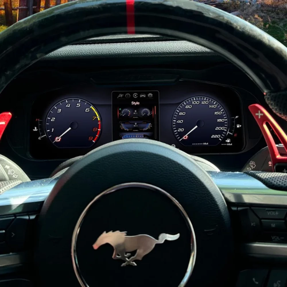Ford Mustang (2015-2021) İçin 12.3 inç Dijital Hayalet Ekran Gösterge Paneli Yükseltme Kiti