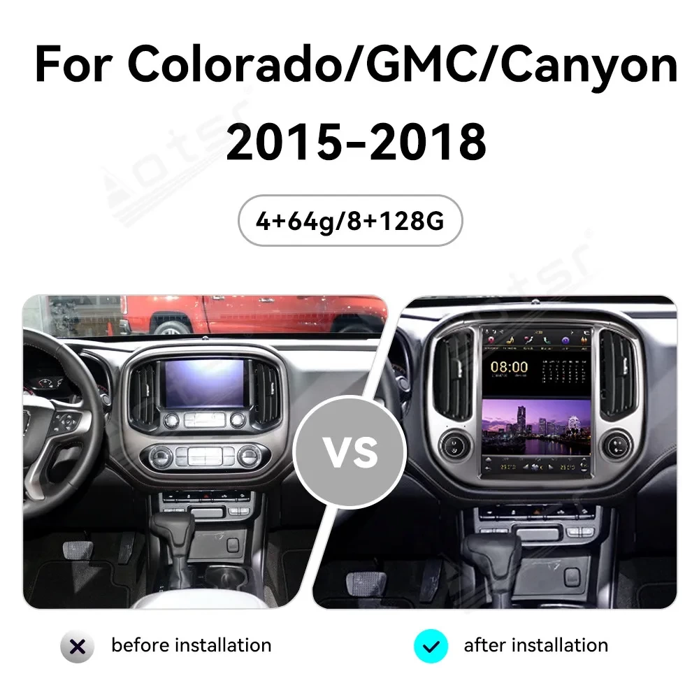 GMC Canyon / Chevrolet Colorado (2015-2022) Android 13.0 Multimedya Sistemi