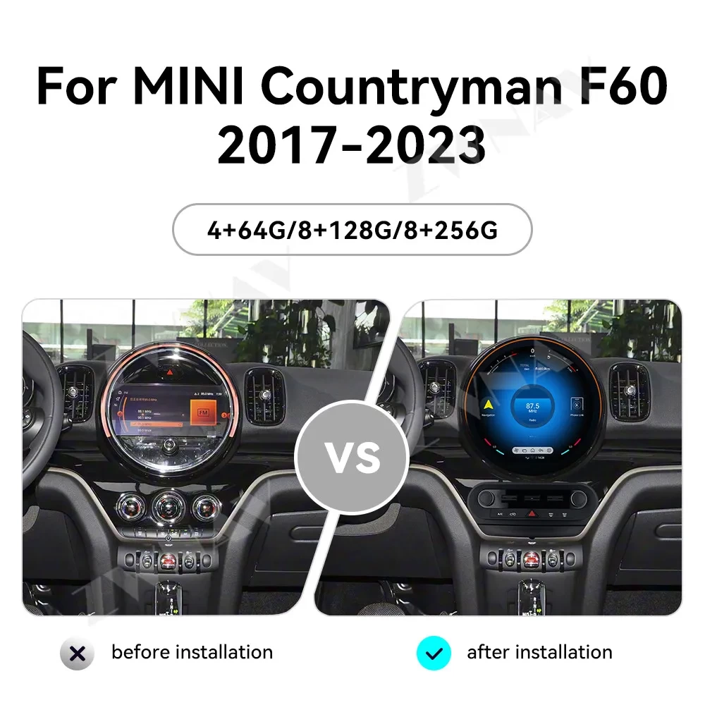 Mini Cooper F Serisi (F54 / F55 / F56 / F57 / F60) 2016-2023 Android 14.0 Ultra Geniş Multimedya Sistemi