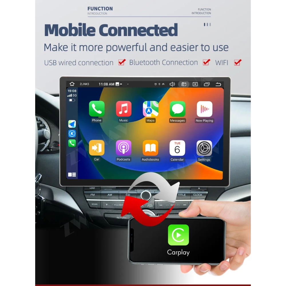 13.3 inç Evrensel (Universal) Dikey Ekran Android Multimedya ve Navigasyon Sistemi