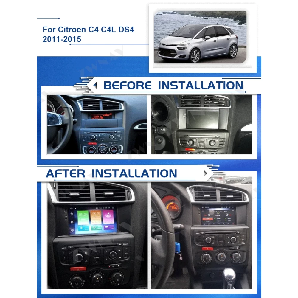 Citroen C4 / C4L / DS4 (2012-2016) Android Multimedya ve Navigasyon Sistemi