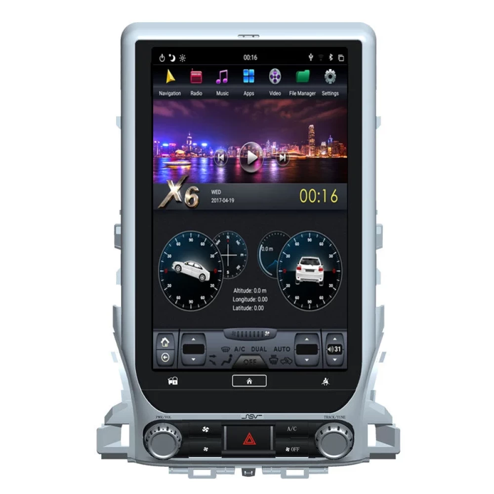 Toyota Land Cruiser 200 LC200 (2016-2019) Uyumlu 13.6 inç Tesla Stil Android Multimedya Sistemi