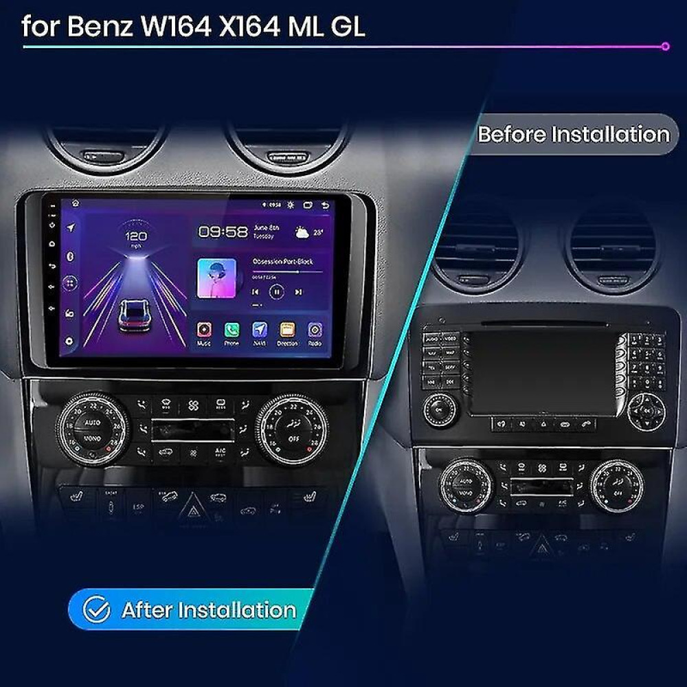 Mercedes-Benz ML & GL (W164 / X164) Android Multimedya Sistemi - 2005-2012 Özel Navigasyon & Eğlence Merkezi