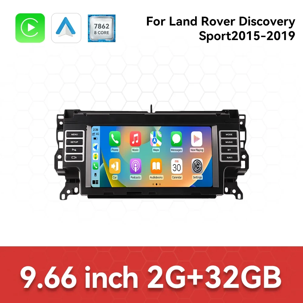 Land Rover Discovery Sport (2015-2019) İçin 9.66 İnç Android 14.0 Multimedya Sistemi