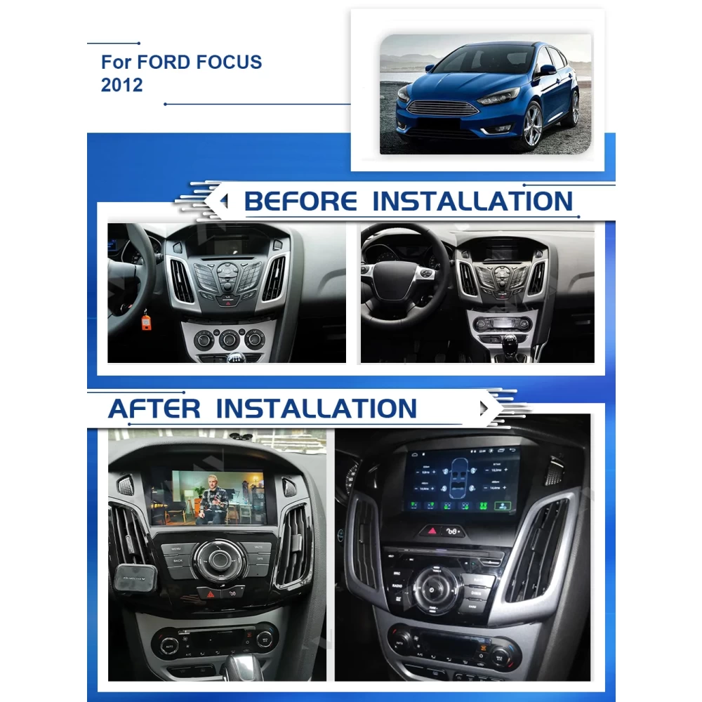 Ford Focus (2012-2017) Android 14.0 Multimedya ve Navigasyon Sistemi