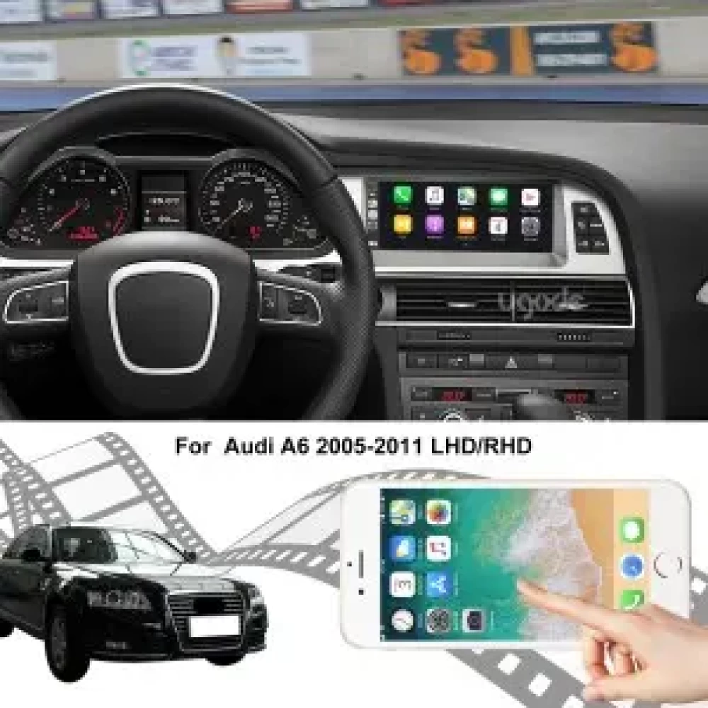 Audi A6 8.8 inch - CarPlay - Android - GPS Navigasyon - Multimedya Ekran 2005-2011