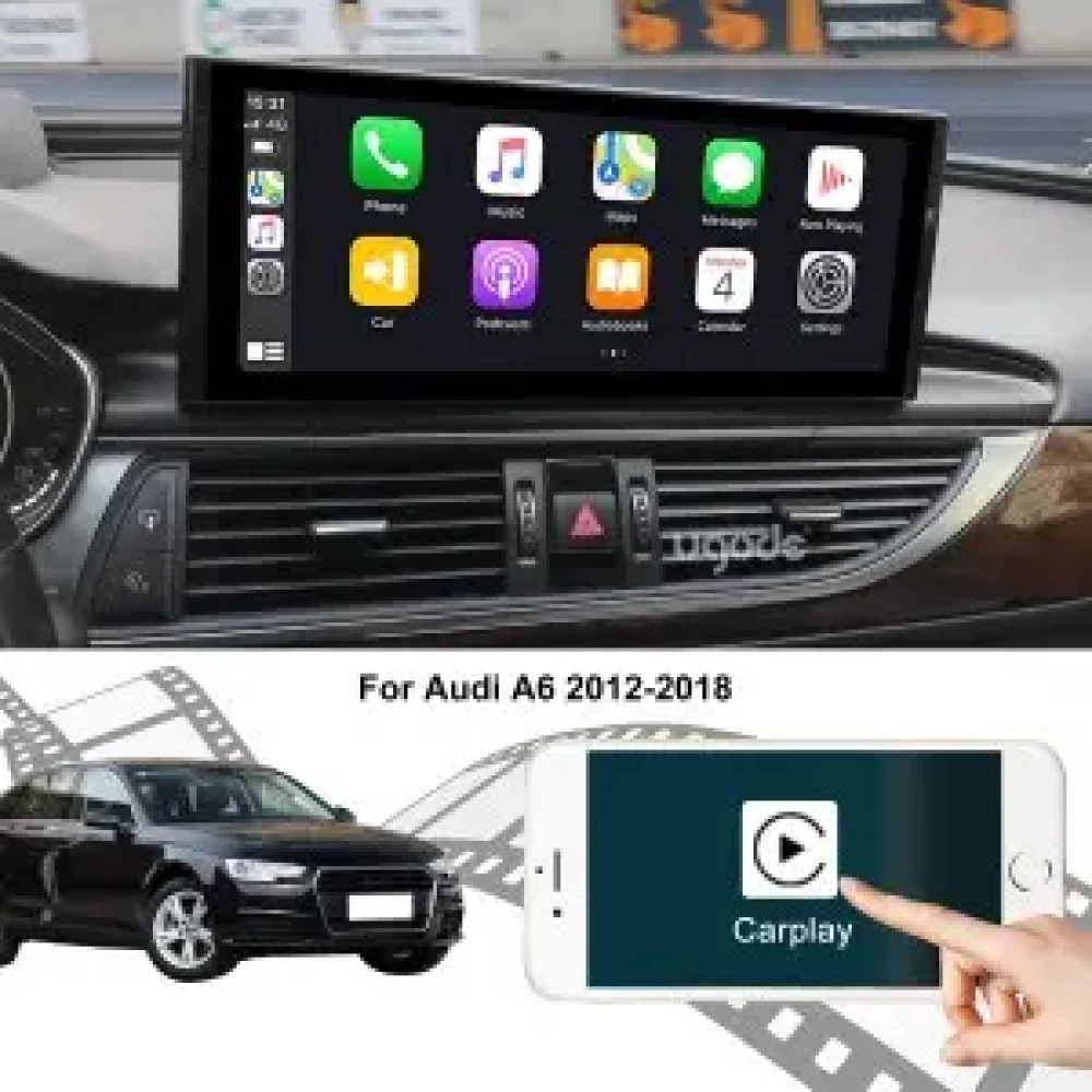 Audi A6 12.3 inch - CarPlay - Android - GPS Navigasyon - Multimedya Ekran 2012-2018