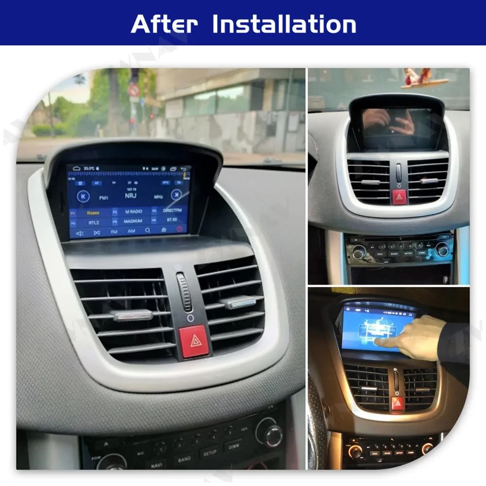Peugeot 207 (2008-2014) İçin Android 13.0 PX6 Multimedya & DVD Sistemi