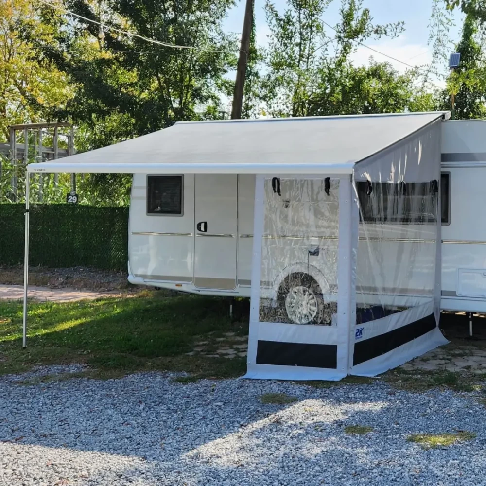 2K Karavan Rain Blocker Tente Yağmur Engelleyici Yan ve Ön Duvar Seti