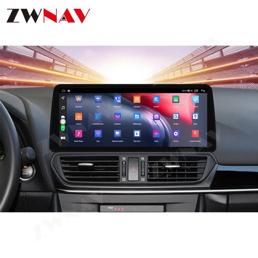 Mazda 3 Axela (2014-2019) 12.3 inç Panoramik Ekranlı Android Multimedya ve Navigasyon Sistemi