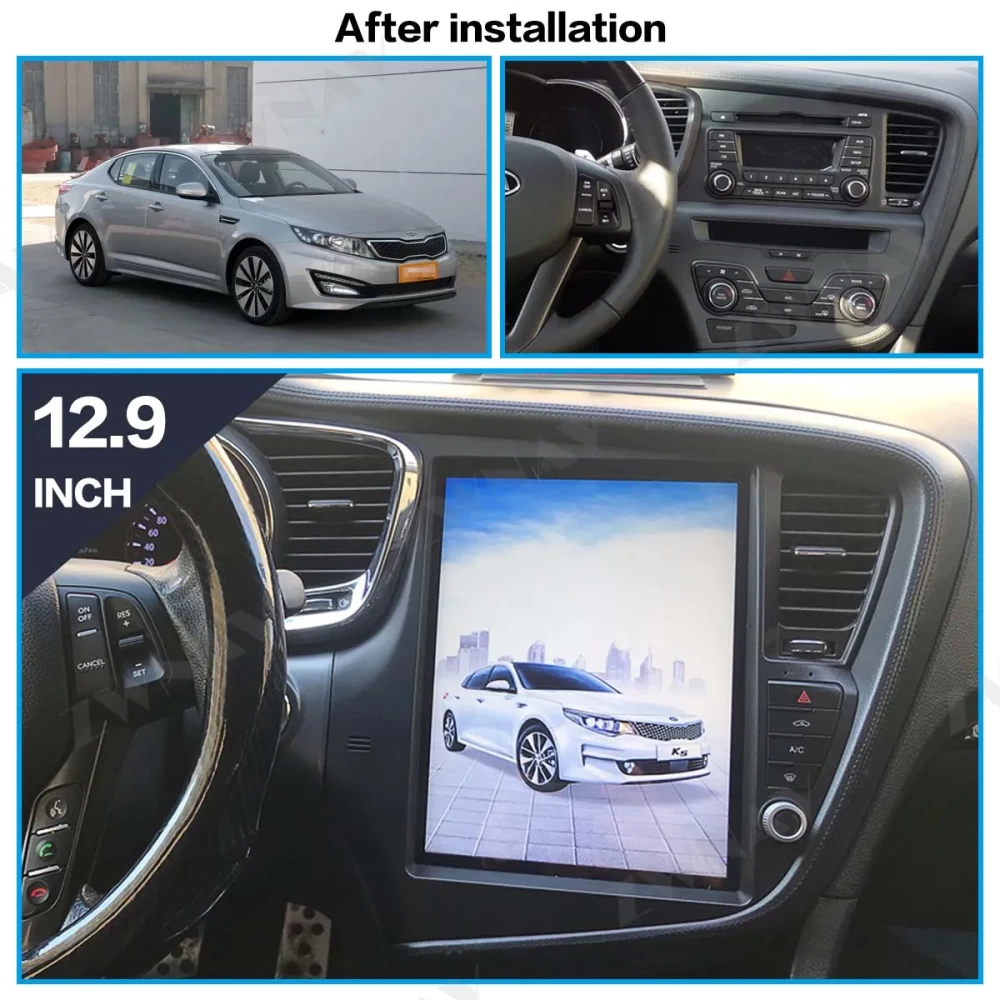 KIA Optima K5 (2011-2015) Tesla Stil Dikey Ekran Android Multimedya Sistemi