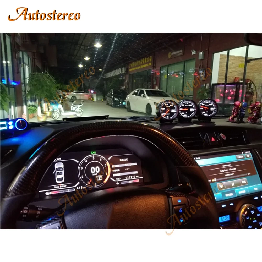 Toyota Mark X / Reiz (2010-2017) 12.3 İnç Android 9.0 Hayalet Ekran Paneli