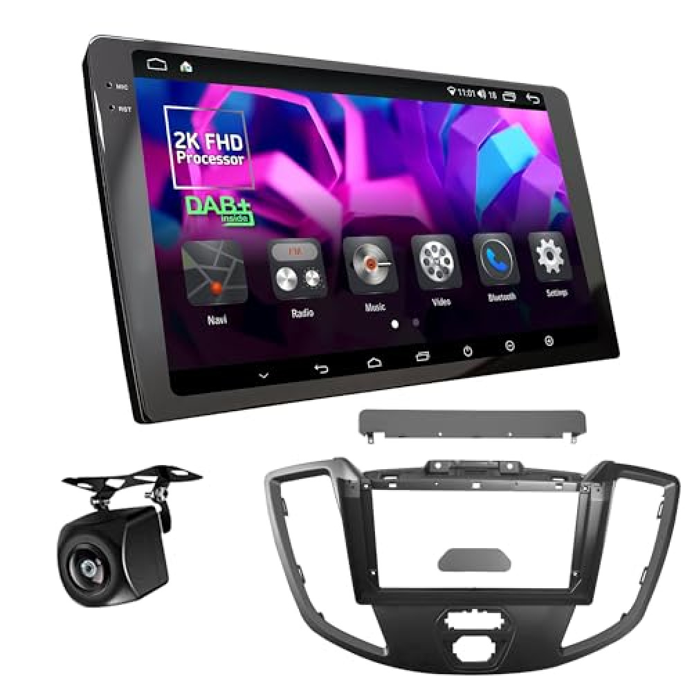 Ford Transit (2015-2017) Android Multimedya Çerçevesi ve Navigasyon Sistemi