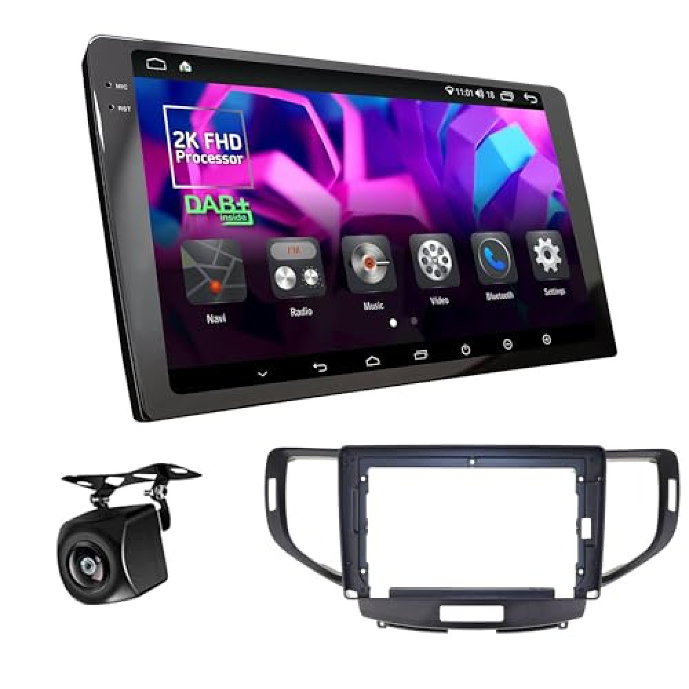 Honda Accord (2007-2012) & Acura TSX (2008-2012) Android Multimedya Çerçevesi ve Navigasyon Sistemi