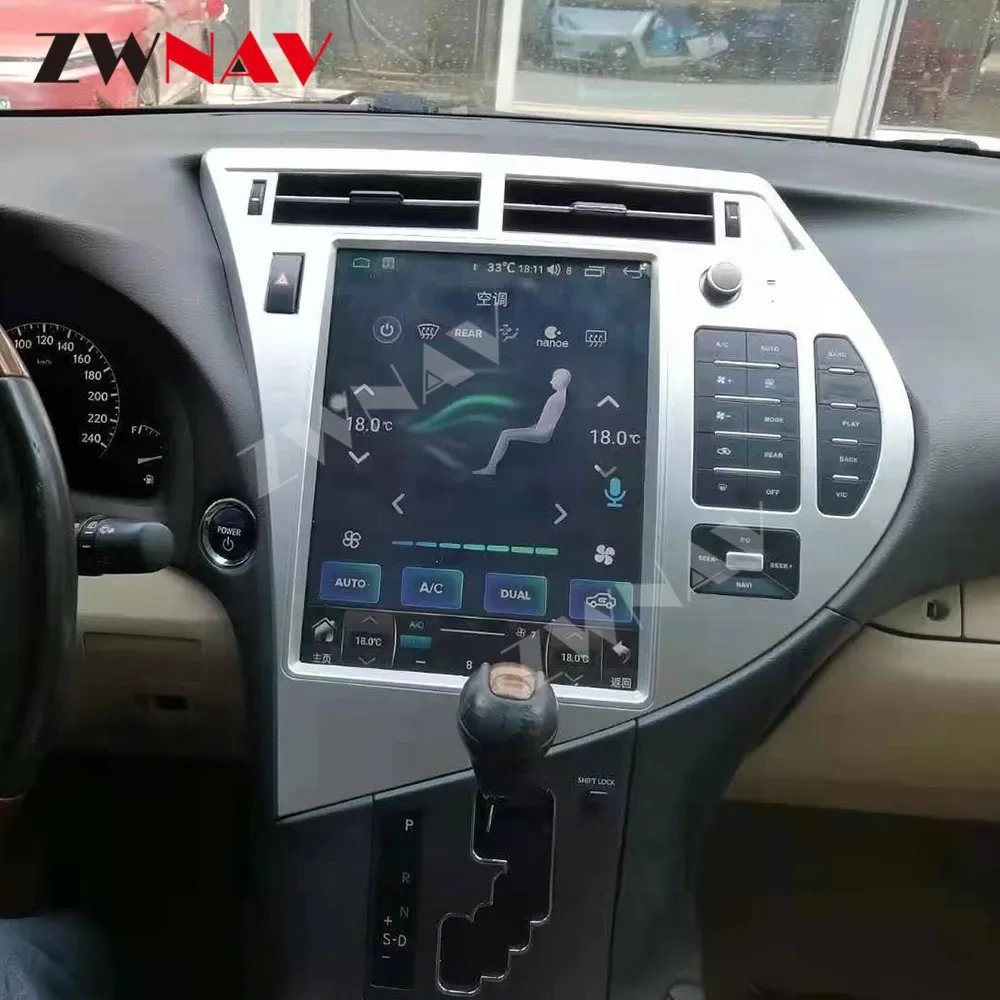 Lexus RX Serisi İçin 12.1 İnç Tesla Stil Android Multimedya Sistemi