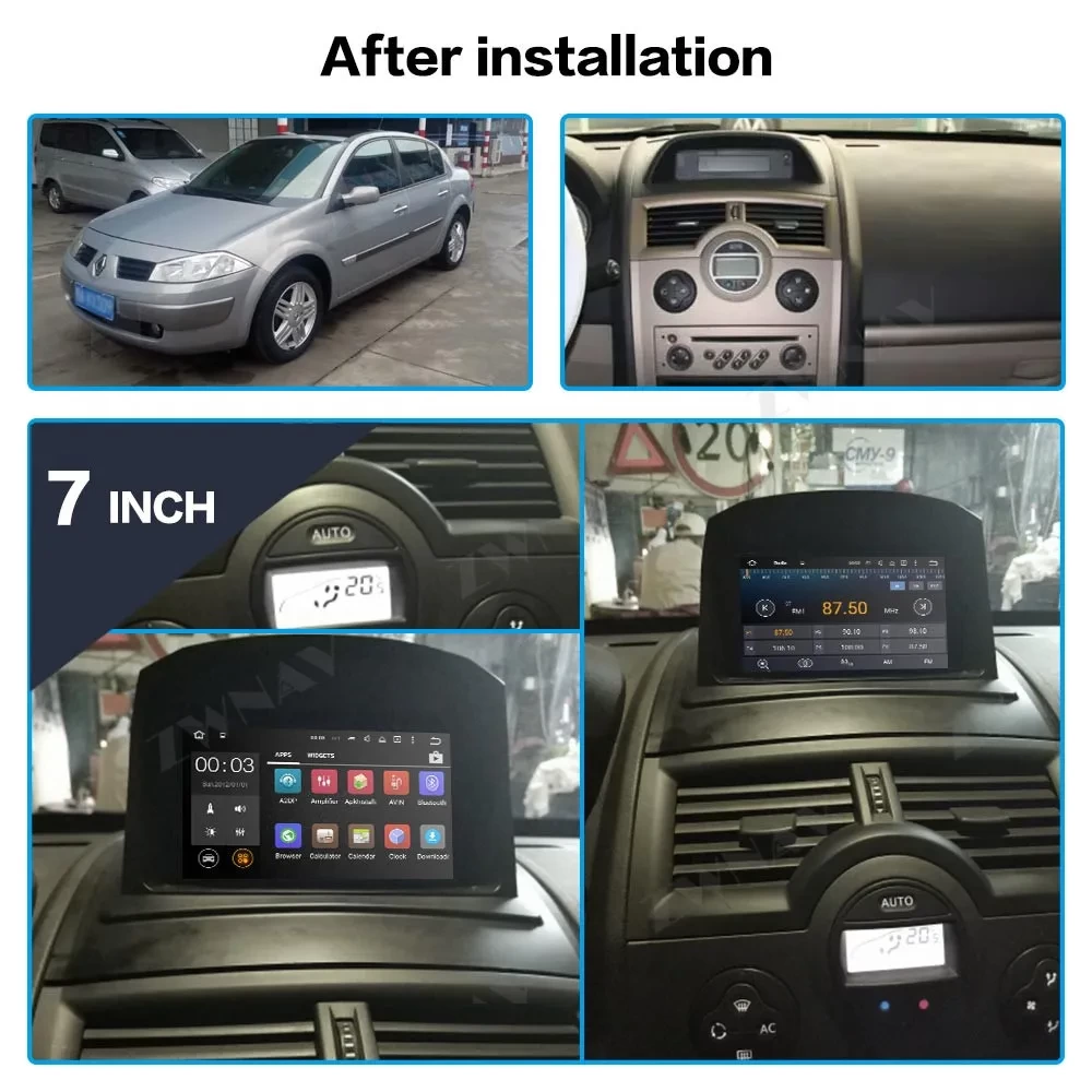 Renault Megane 2 & Fluence (2002-2008) İçin Android 12.0 Multimedya Sistemi