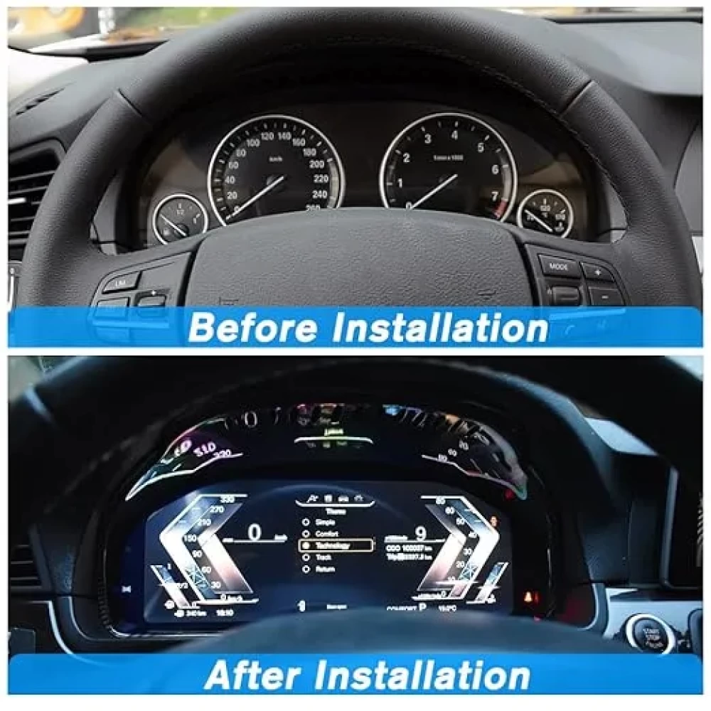 BMW 5 Serisi F18 Hayalet Gösterge - 12.3 İnç Dijital Dashboard (2010–2016 Uzun Şasi)