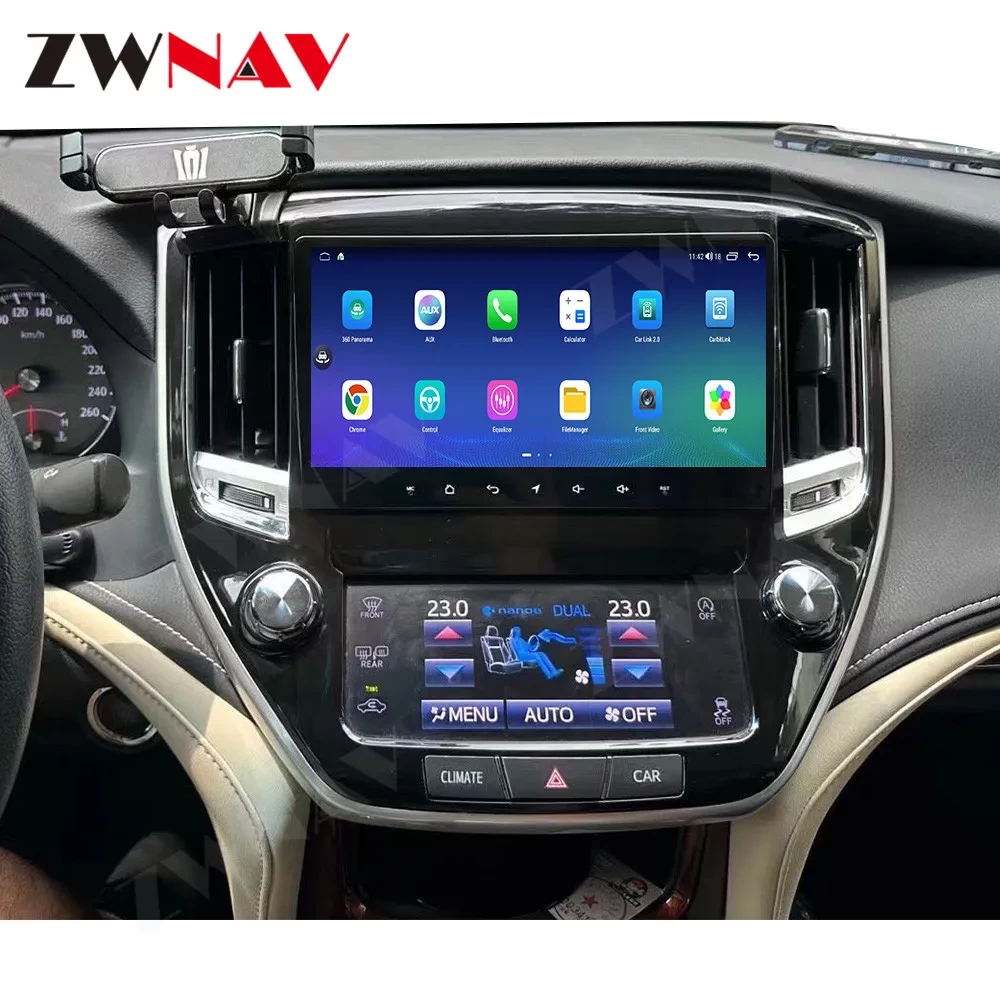 Toyota Crown 14. Nesil (2014-2018) LCD Klima Panelli 10.1 inç Android Multimedya ve Navigasyon Sistemi