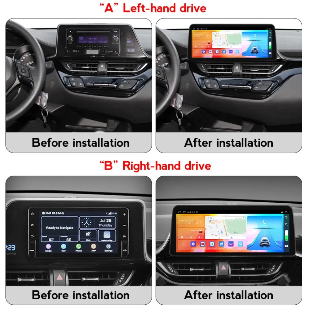 Toyota C-HR (2016-2021) Android Multimedya ve Navigasyon Sistemi