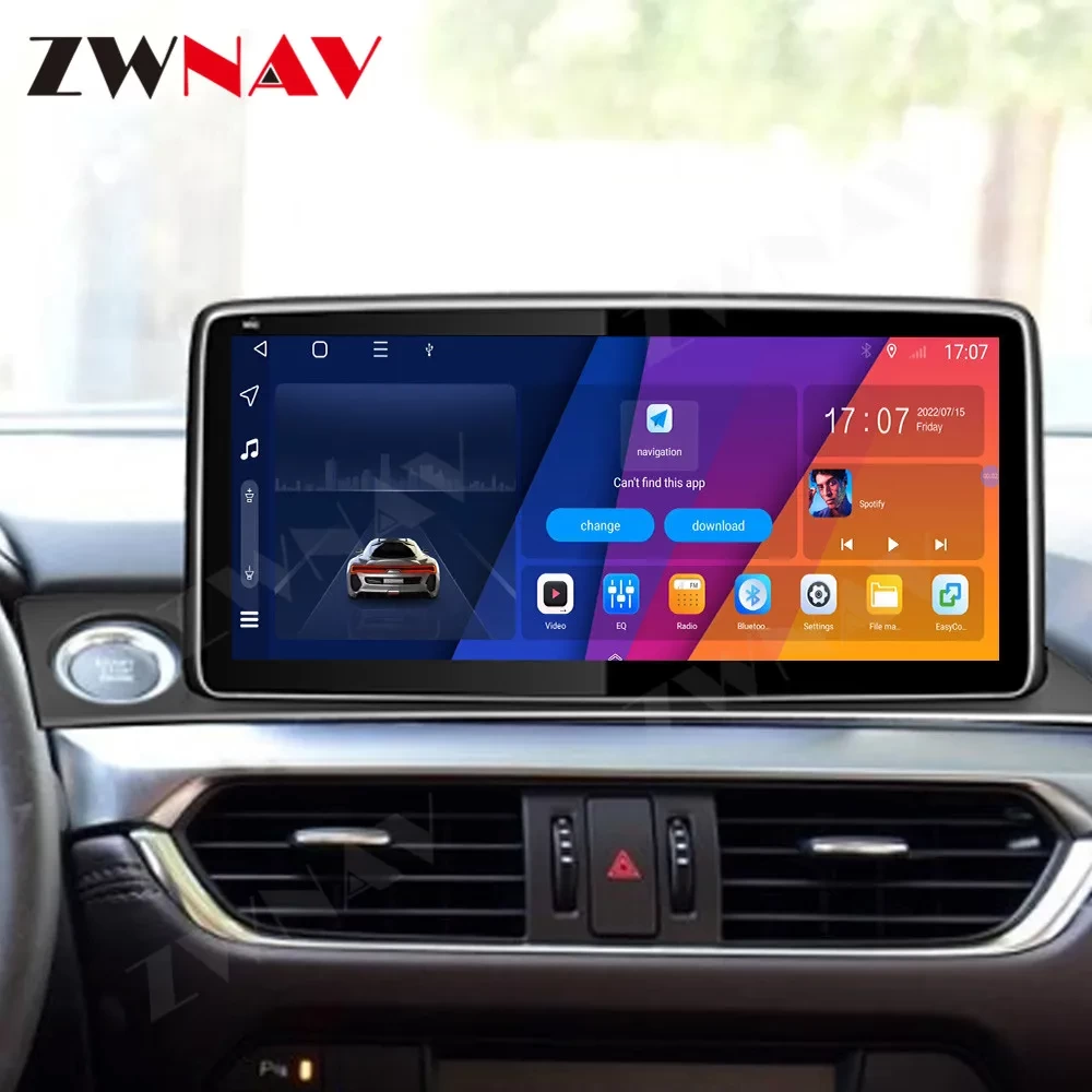 Mazda 6 / Atenza (2016-2018) 10.25 inç QLED Ekranlı Android Multimedya ve Navigasyon Sistemi