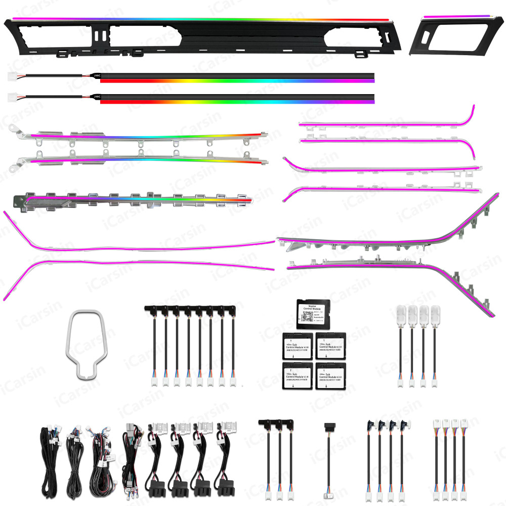 Audi A6 / A7 (C8) 2019+ İçin 256 Renkli Symphony Dinamik LED Ambiyans Aydınlatma Sistemi