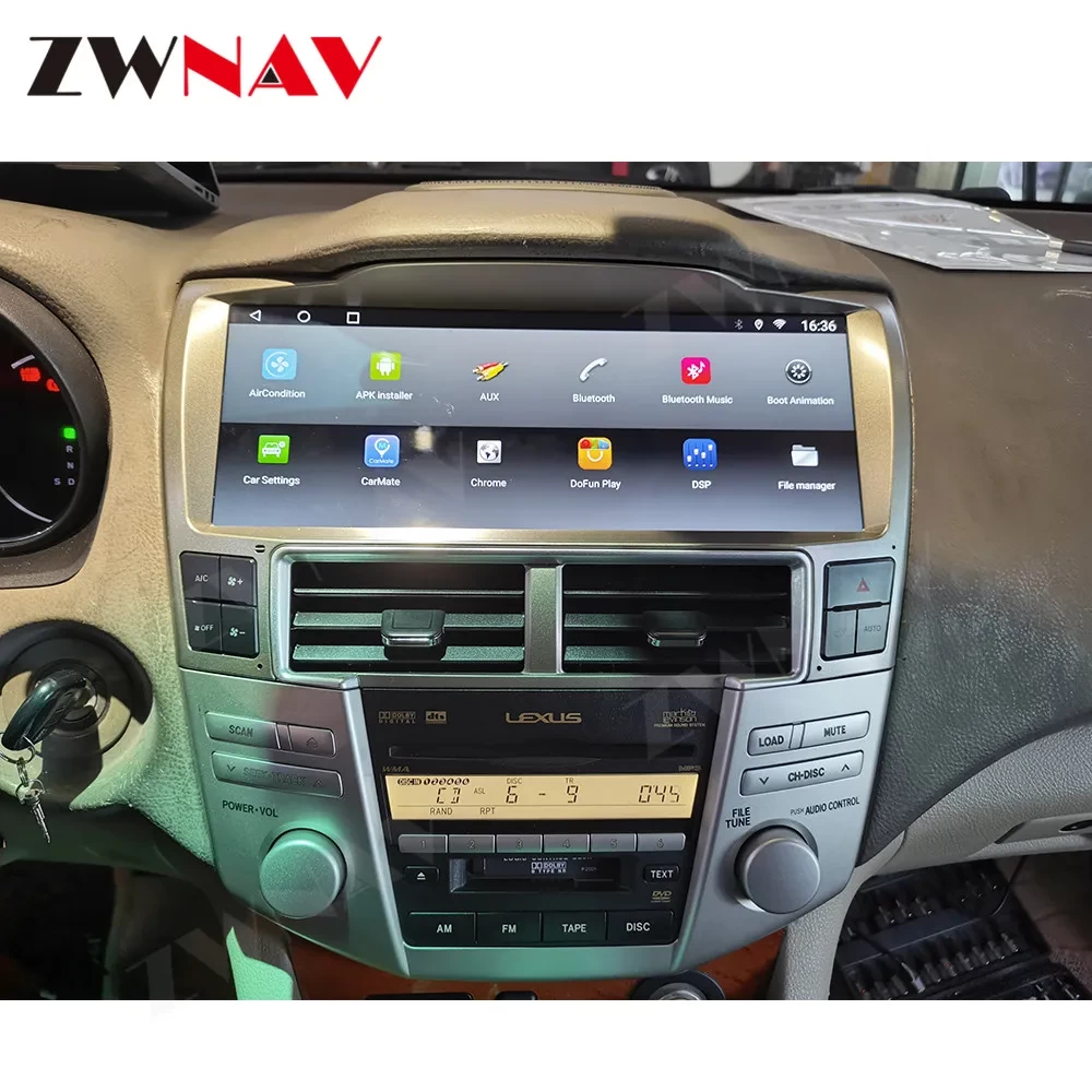 Lexus RX300, RX330 & RX350 (2002-2008) İçin Android 12.0 Multimedya Sistemi