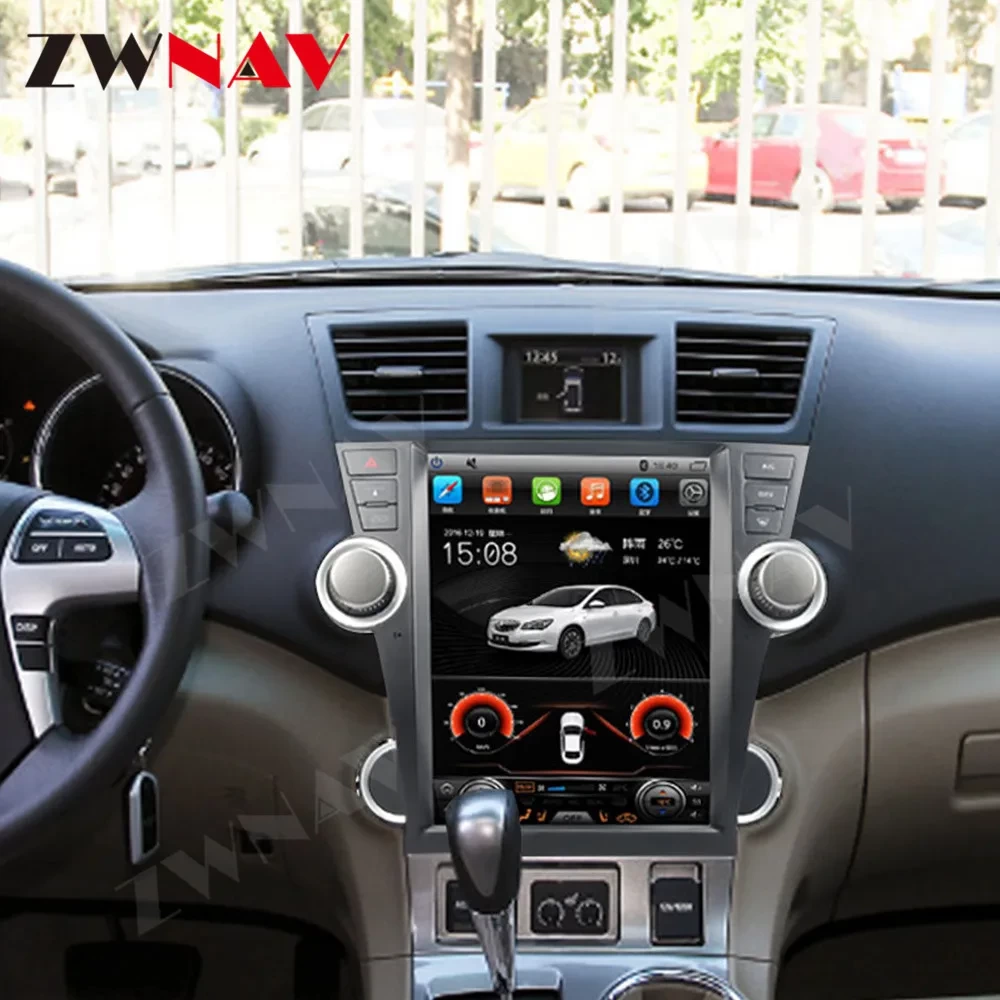 Toyota Highlander (2008-2013) 12.1 inç Tesla Stil Android Multimedya ve Navigasyon Sistemi