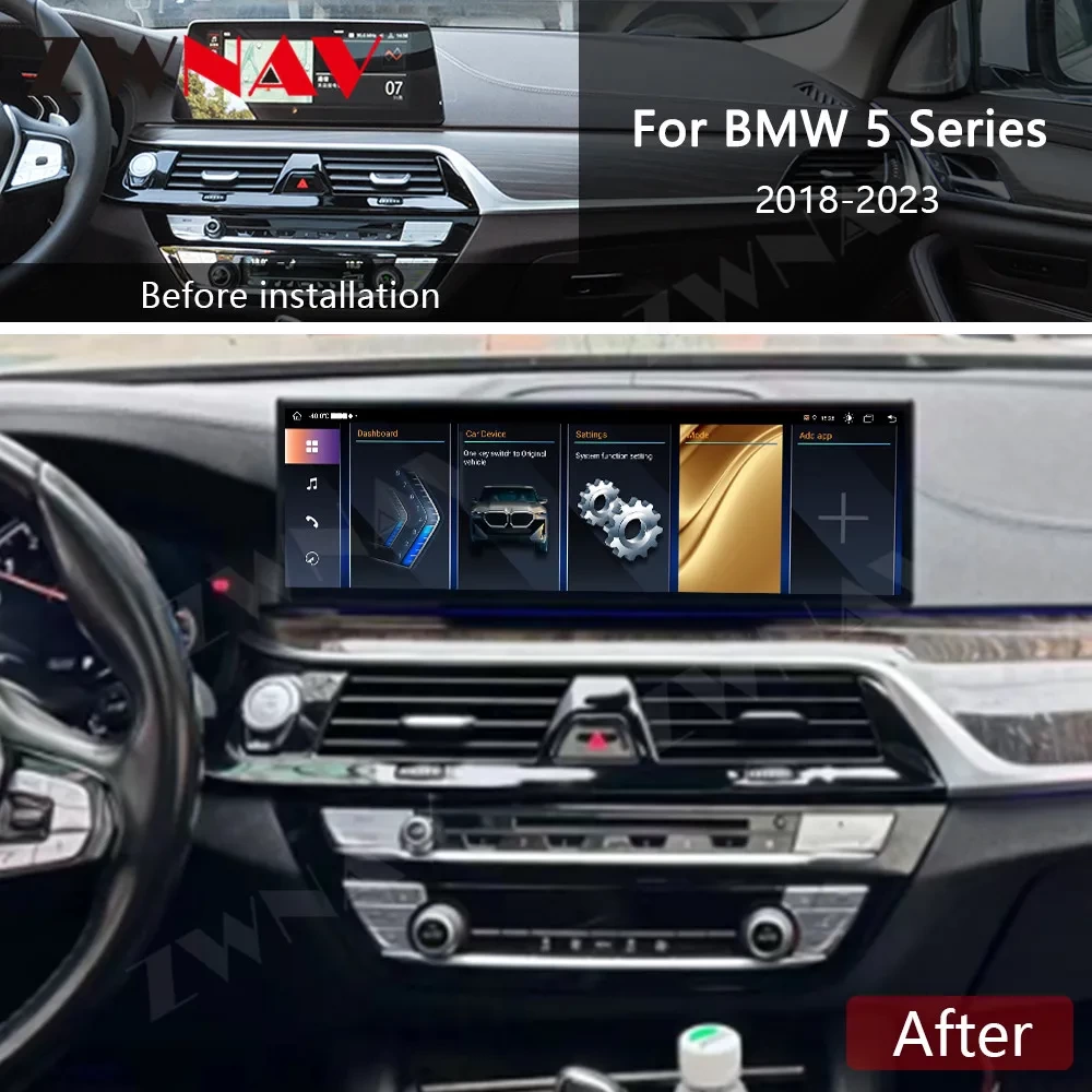 BMW 5 Serisi (G30 / G38) 2018-2023 Android 13.0 Ultra Geniş 14.9 inç Profesyonel Multimedya Sistemi
